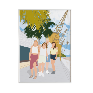 Gepersonaliseerde poster 20x30cm met op maat achtergrond